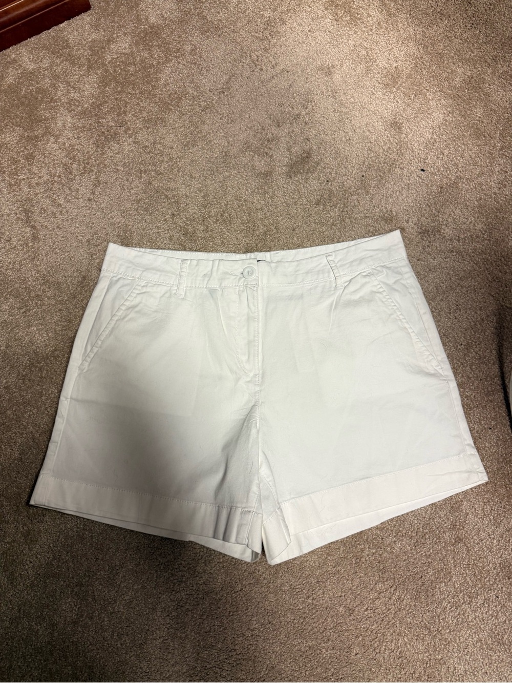 Nautica White Cotton Shorts